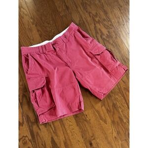 Ralph Lauren Polo Cargo‎ Fatigue Shorts Men's Sz 40 Faded Red Pockets 10"